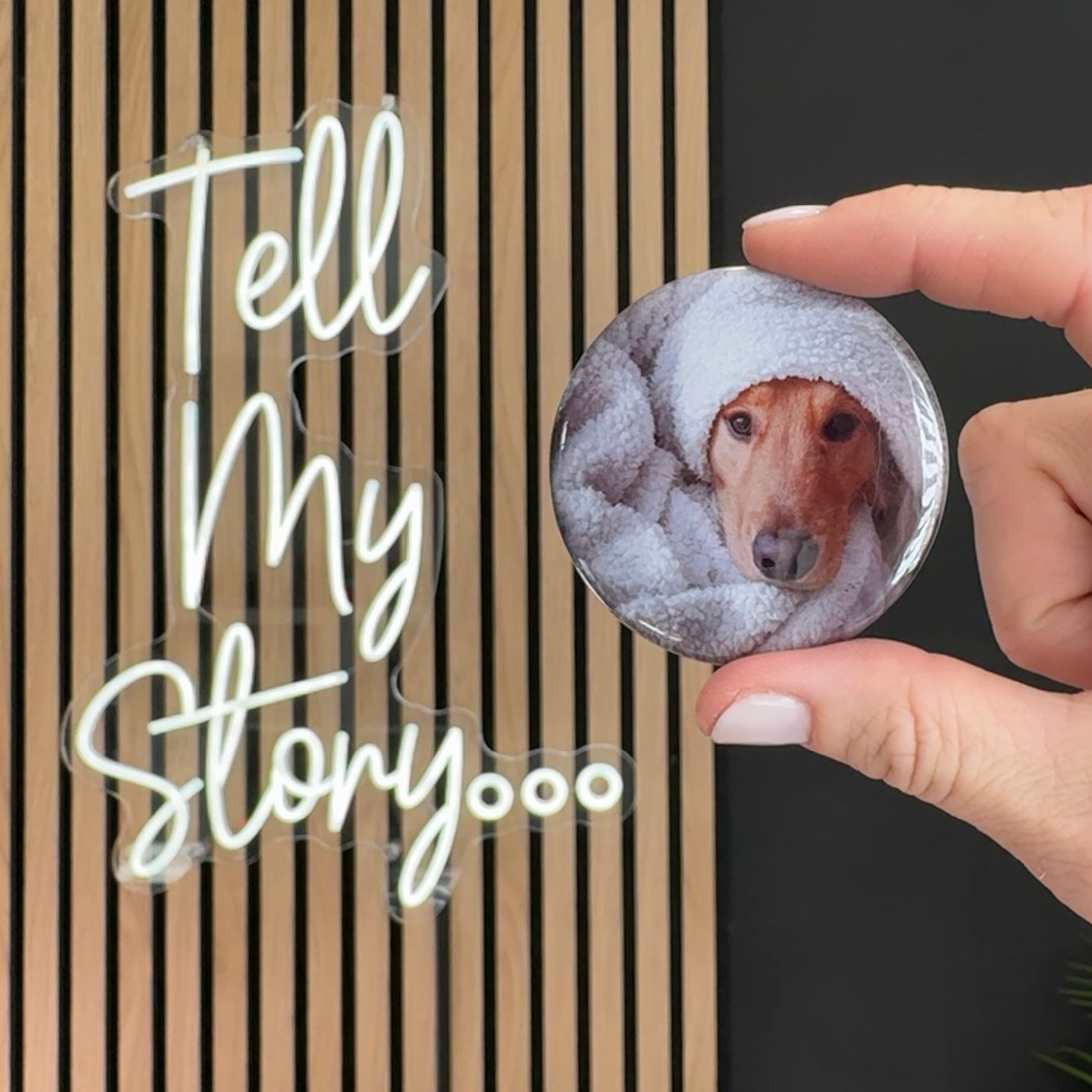 2.25" Custom Button Photo Magnets