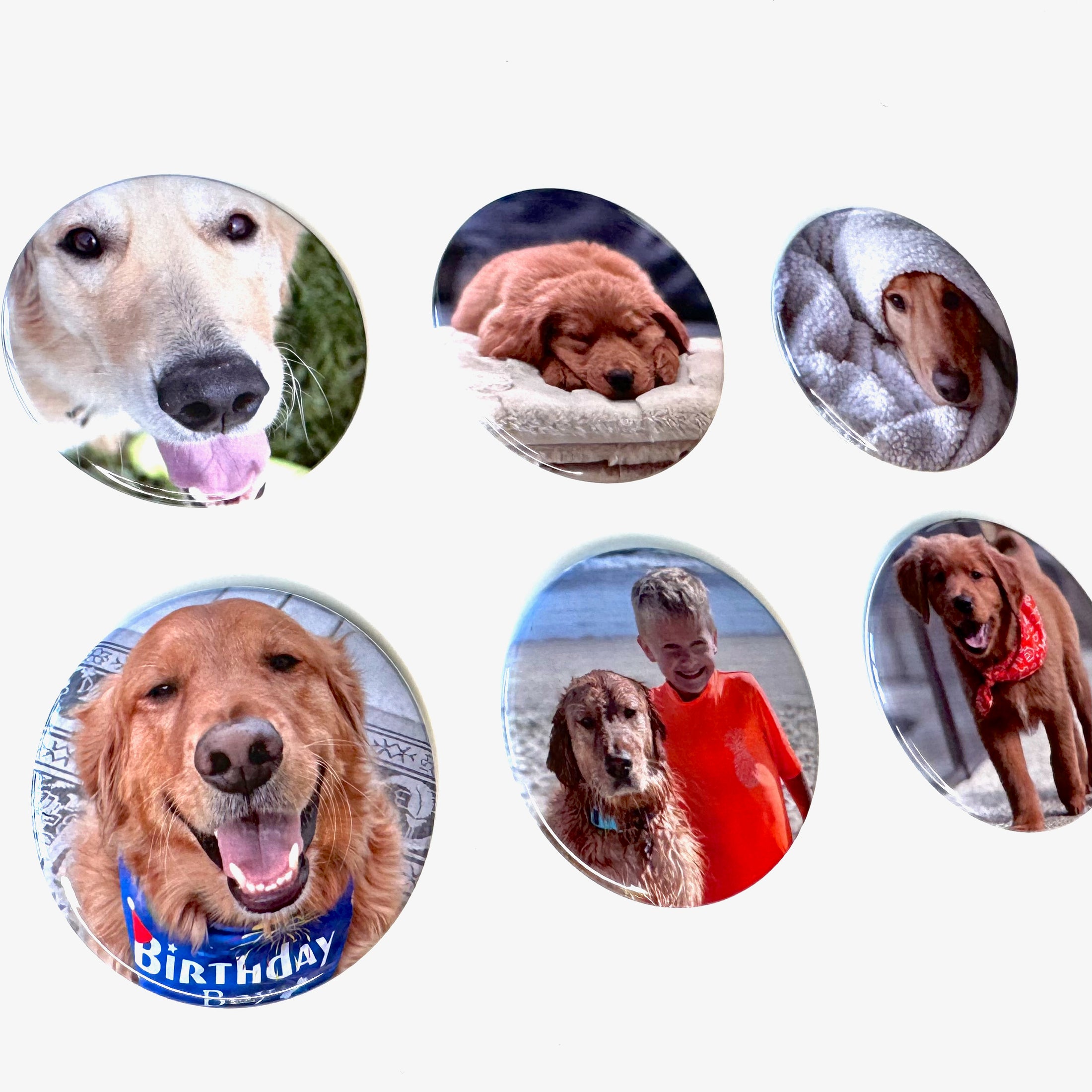 2.25" Custom Button Photo Magnets
